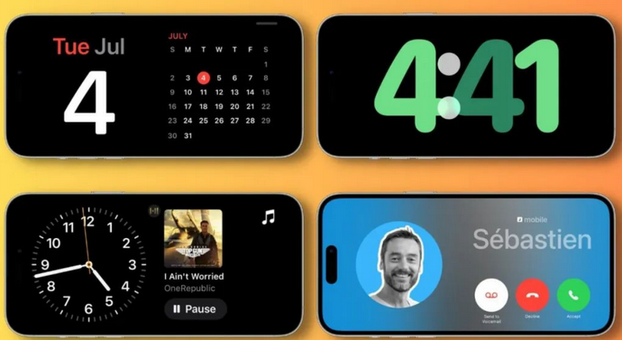 石城苹果手机维修分享iOS17横屏充电待机显示有什么好处 