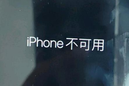 石城苹果服务网点分享锁屏界面显示“iPhone 不可用”如何解决 